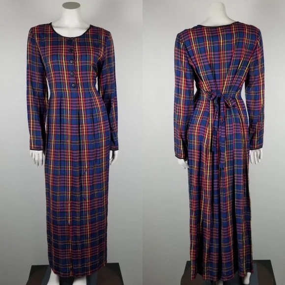 rose mcgowan 90s dress Vintage 90s Cop Copine Plaid Mini Dress